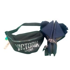 Victoria’s Secret Sport Fanny Pack OS Logo Belt And Slippers